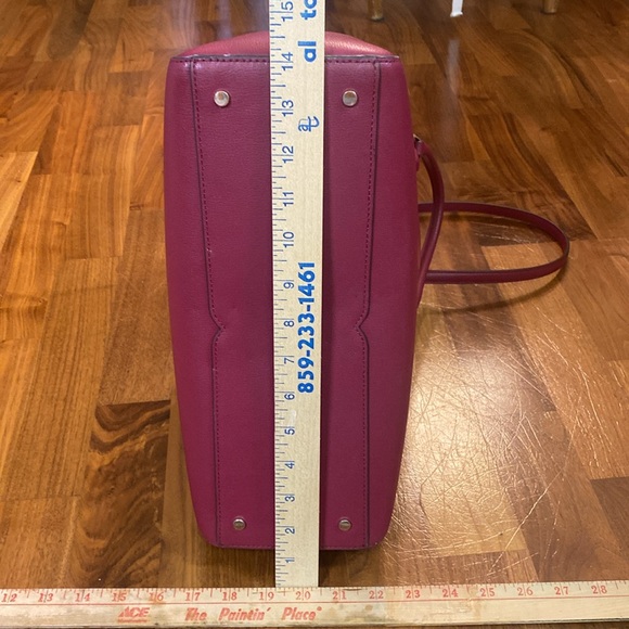 Kate Spade, New York burgundy/wine, color handbag with adjustable shoulder strap - Picture 5 of 13